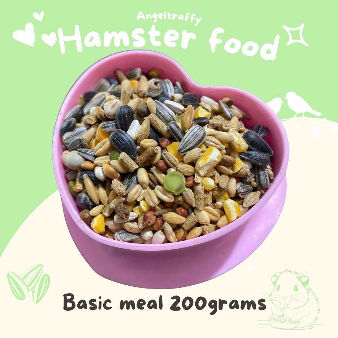 Hamster basic food mix 200grams for hamsters, mice and rats. 