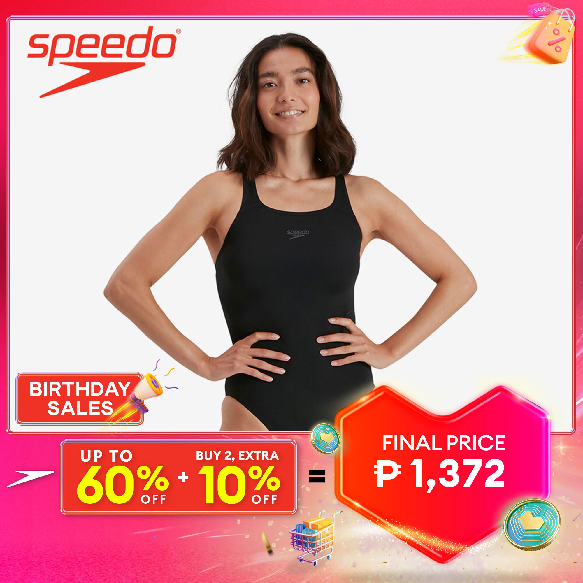 Speedo Women's Swimwear - Asia Fit Womens Speedo Shaping LuniaGlow