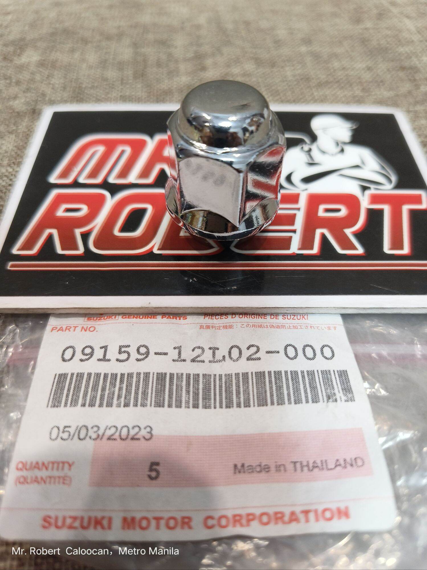 Wheel Stud Bolt and Lug Nut for Suzuki Celerio Gen2 20152021 Suzuki