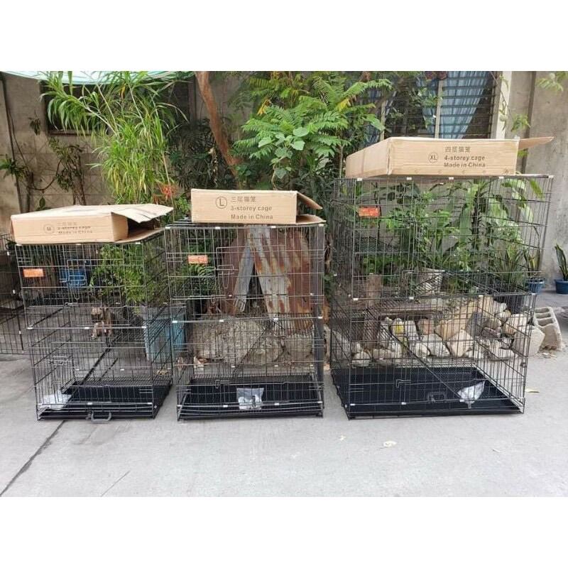 PetBox Pawsmart Heavy Duty Collapsible Cat Cage Crates Large (76 x 48 x 112cm). 