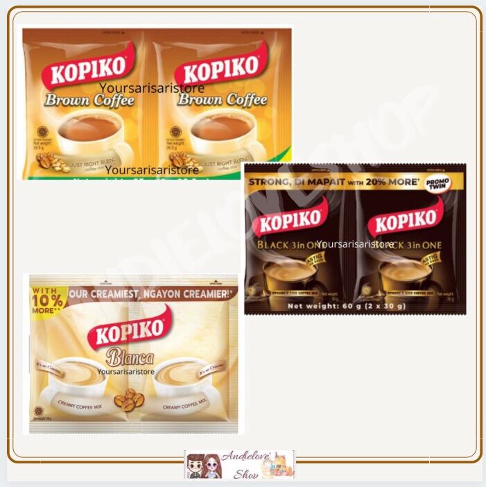 Kopiko Blanca 3 in 1 Creamy Coffee Mix (30 sachets x 30 grams)