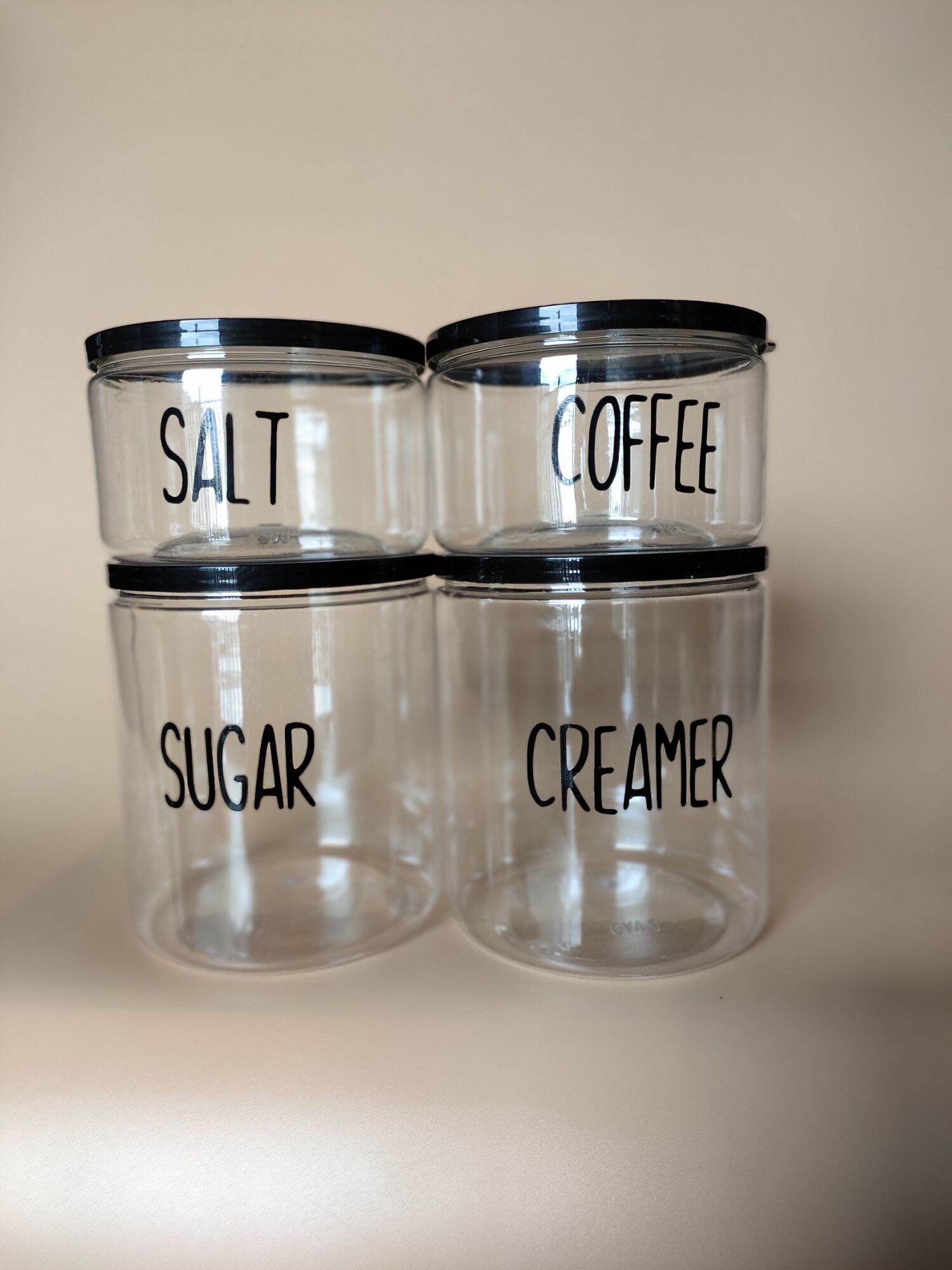 Personalized Cookie Jar (with Vinyl Decal Label) - 1PC ONLY. 