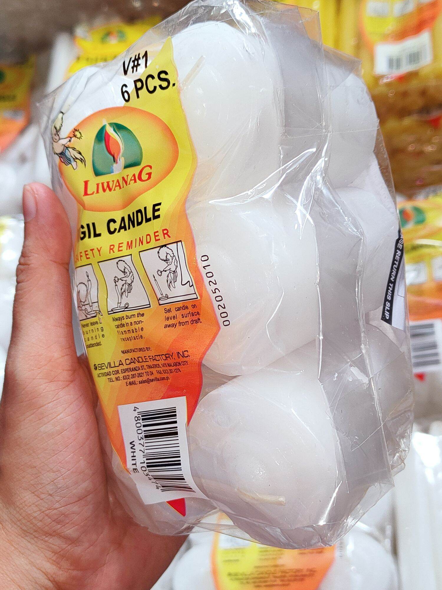 LIWANAG VIGIL CANDLE #1/ 6 PCS KADA PACK | Lazada PH