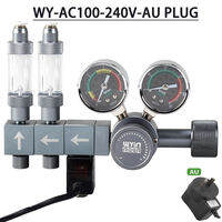 ZRDR | Aquarium DIY CO2 Regulator Dual Stage Pressure Regulating Valve CO2 Multi Splitter Output Fish Tank CO2 Pressure Reducing Valve