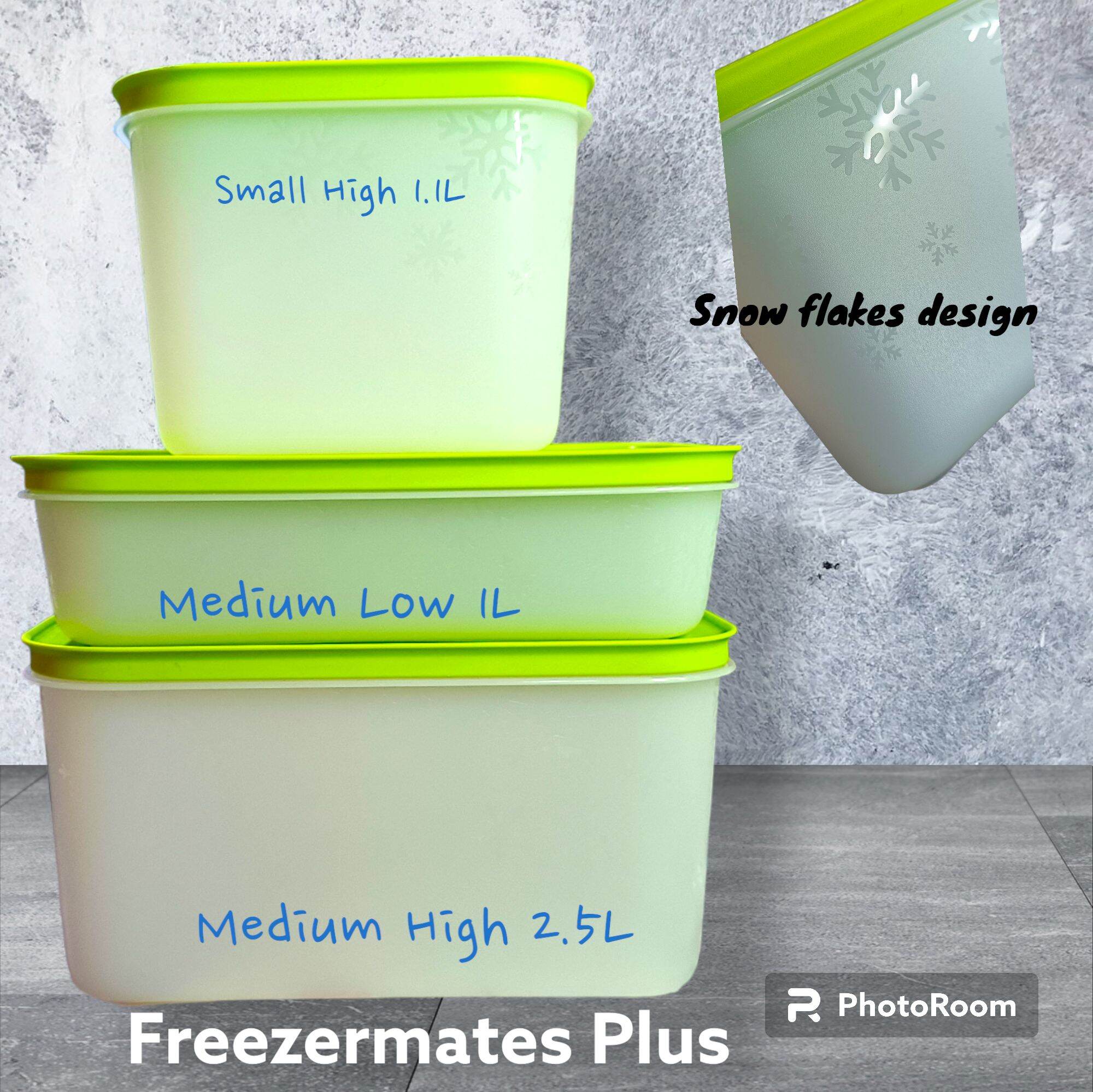 Tupperware FreezerMates Small Low Set (4) 