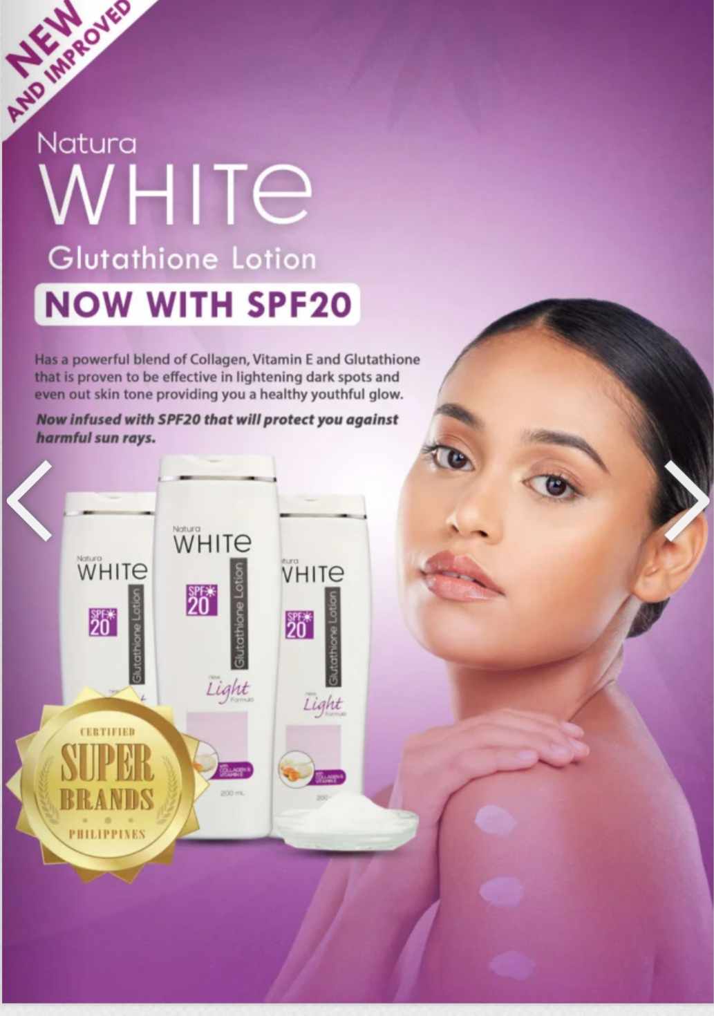 Uno Natura White Glutathione Lotion (200ml)
