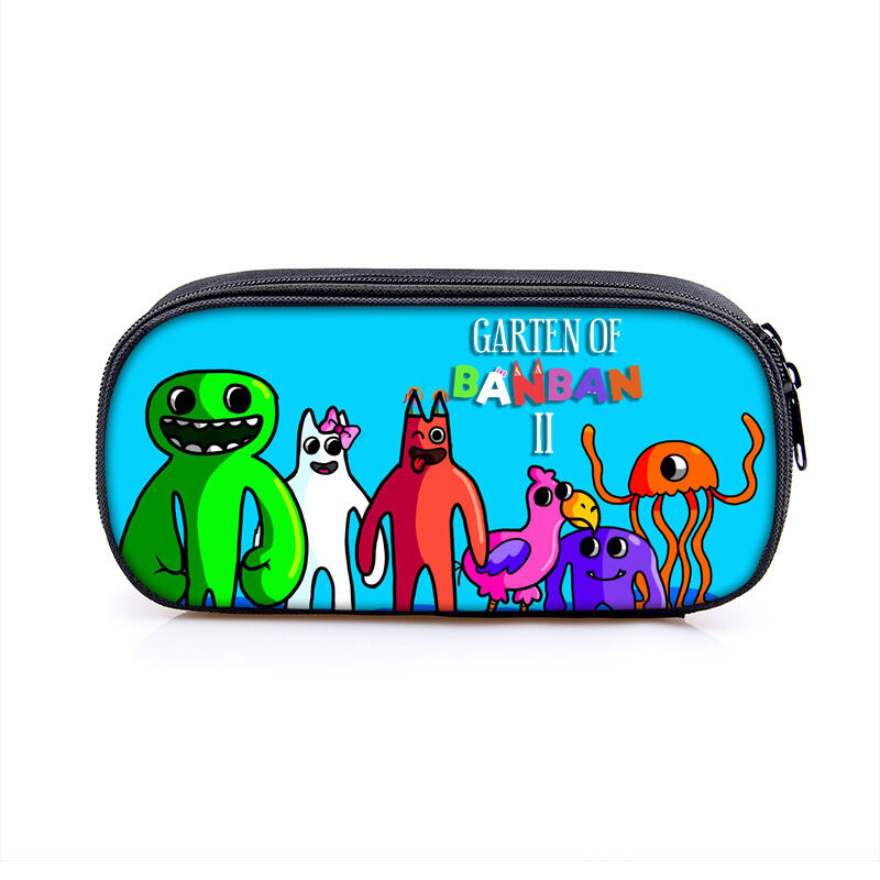 Garten of banban game double-layer pencil bag Banban garden primary and  secondary school students lead stationery pen storage bag 【QYUE】