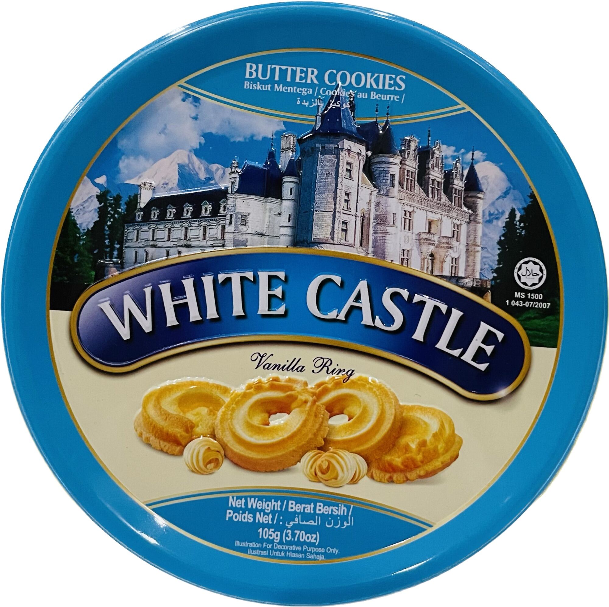 White Castle Butter cookies vanilla ring 105g Lazada PH