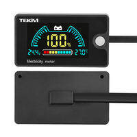 DC 8-100V LCD color screen displaytwo-wire voltage power indicator for ternary/lithium iron/acid batteries temperature display