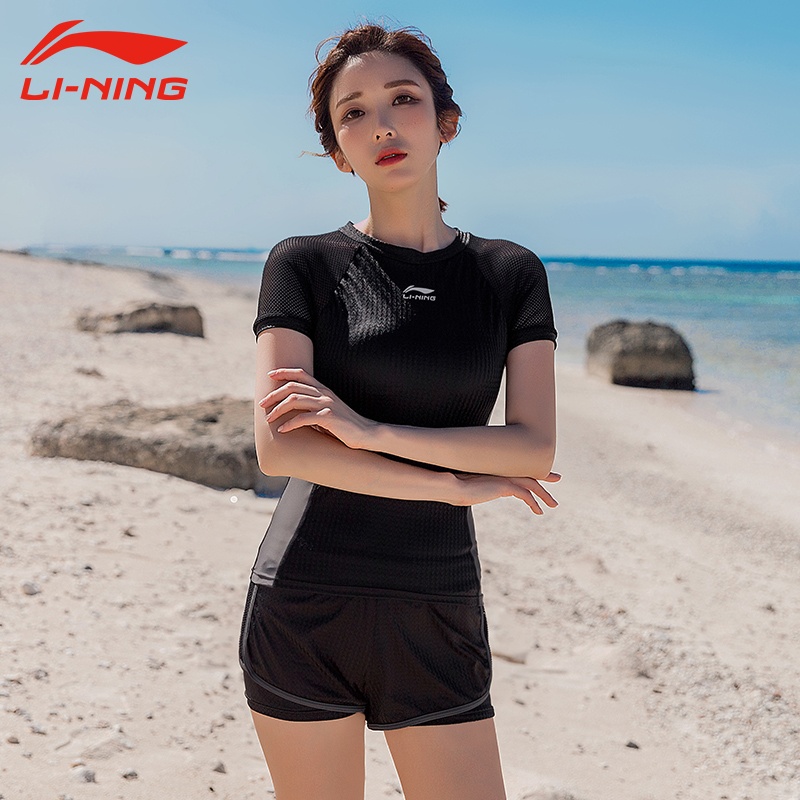 Li Ning Swimsuit Female Summer Swimming Pool Dedicated Belly Covering ...