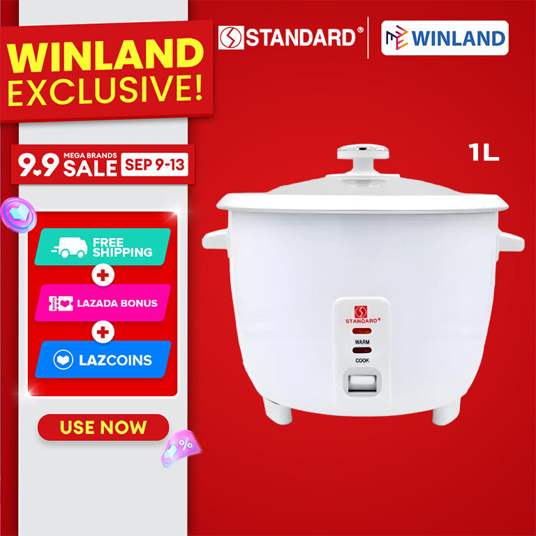 Winland Rice Cooker 1.0L with Keep Warm Function and Fuse Protection