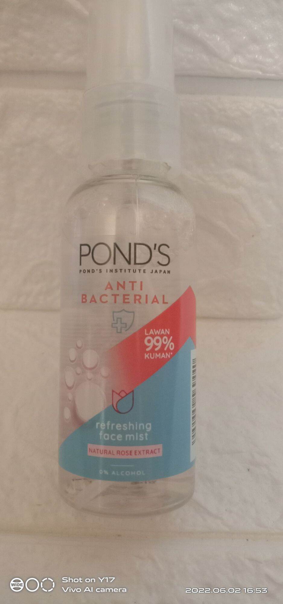 Sale!! Ponds Anti Bacterial Refreshing Face Mist Natural Rose Extract!! Lazada PH