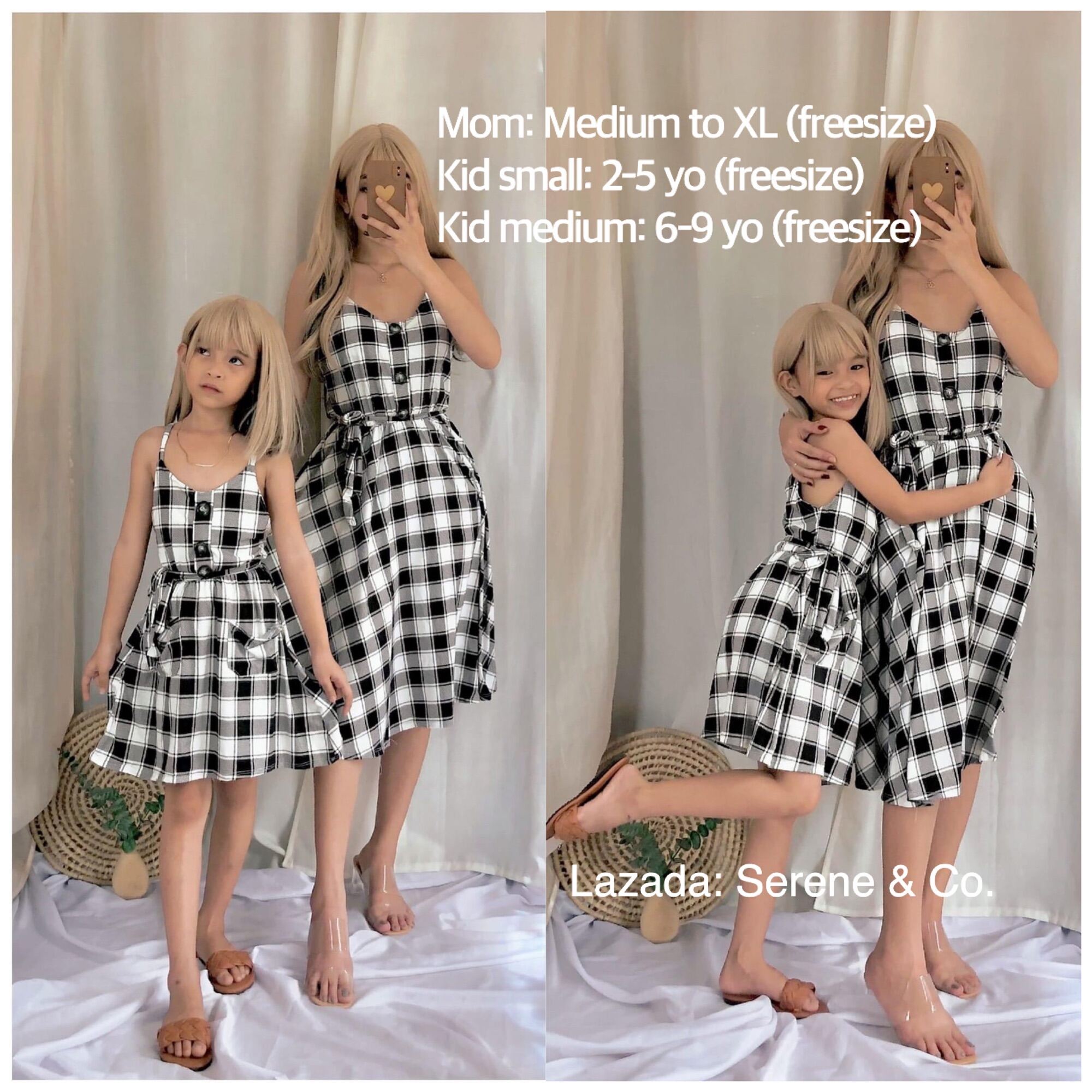 Mother and outlet daughter dress lazada