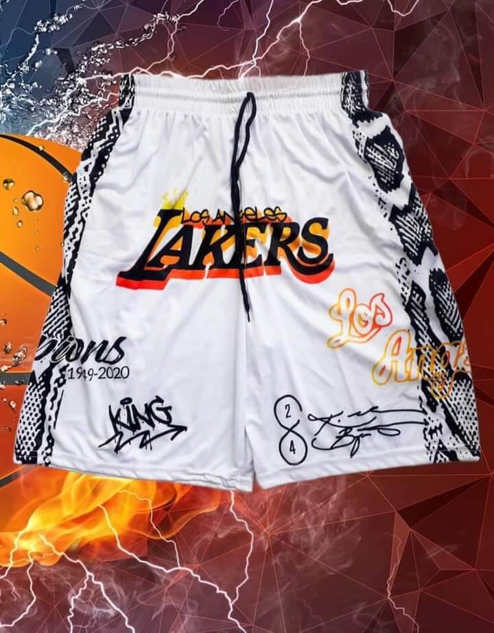 kids laker shorts