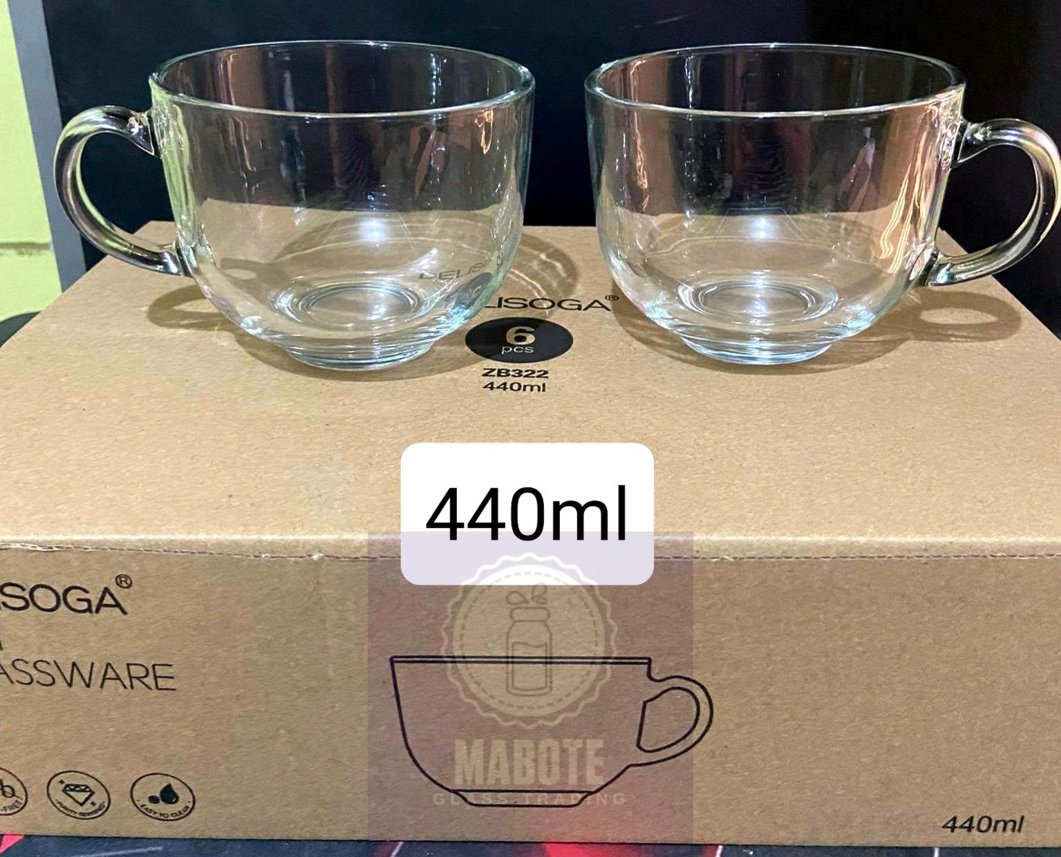 Qianli Kriti Creations Crystal Big Size Large Glasss, Cups, Bowl for Tea,  Coffee,Maggie, Soup, Jumbo Perfect For Gift