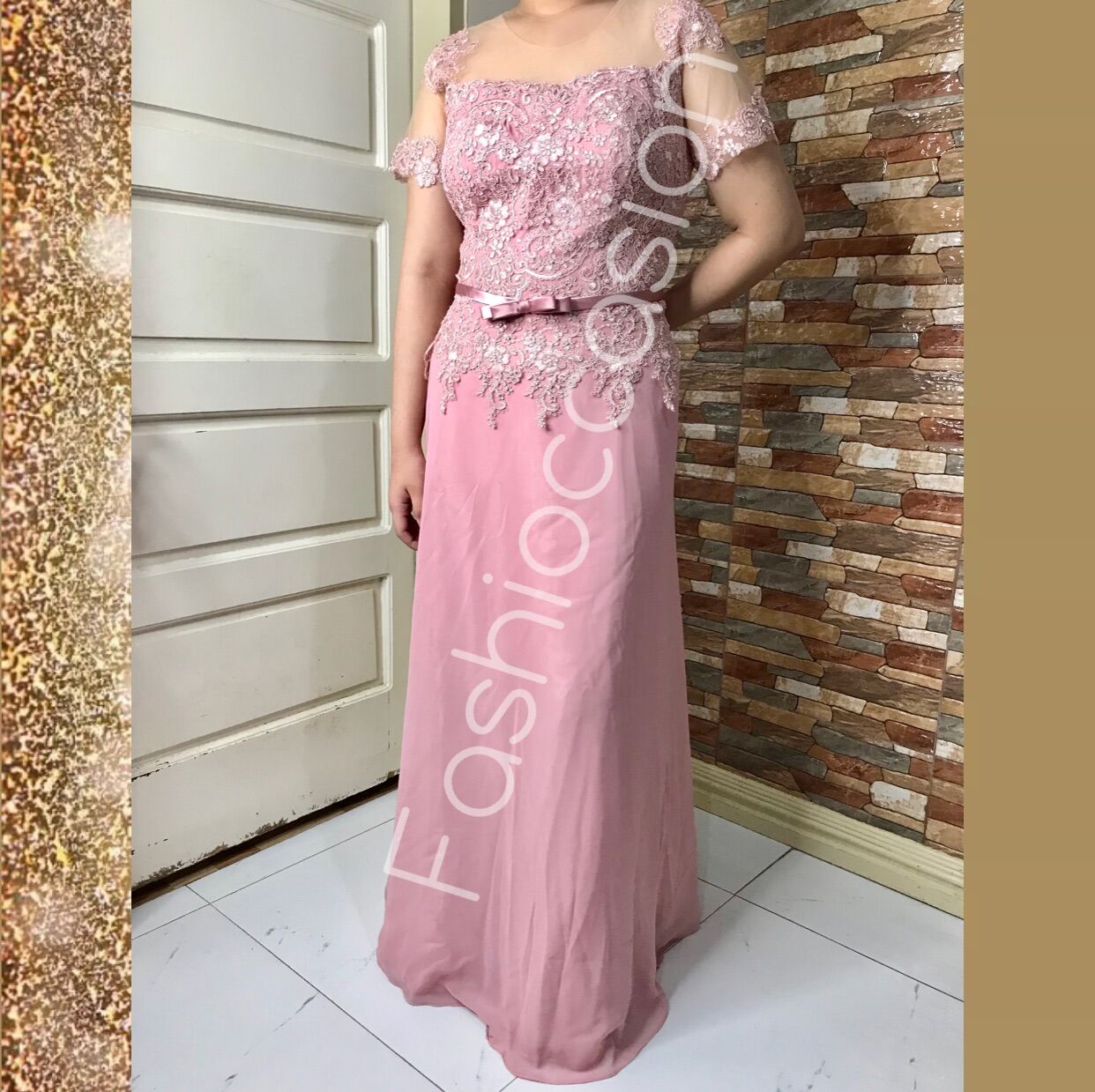 Elegant Long Gown for Mother of Bride/Groom - 