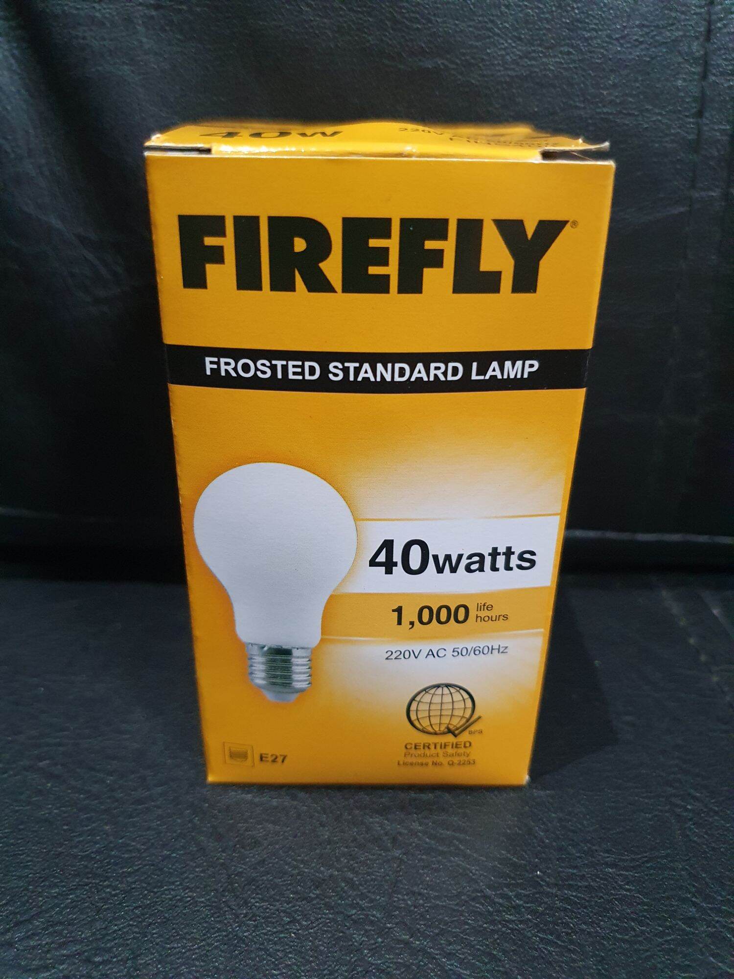 Firefly incandescent frosted bulb 25w,40w,50w,60w and 100w good for
