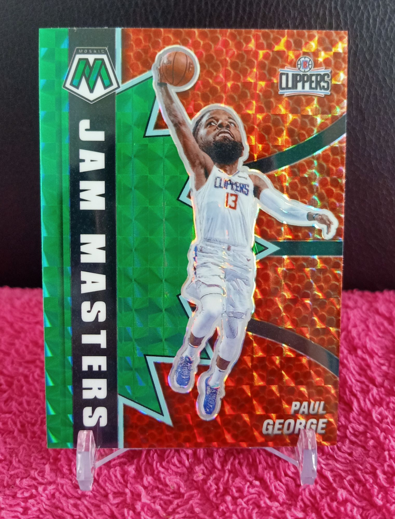NBA Cards Paul George Los Angeles Clippers Mosaic Jam Masters Insert Green  Parallel Lazada PH