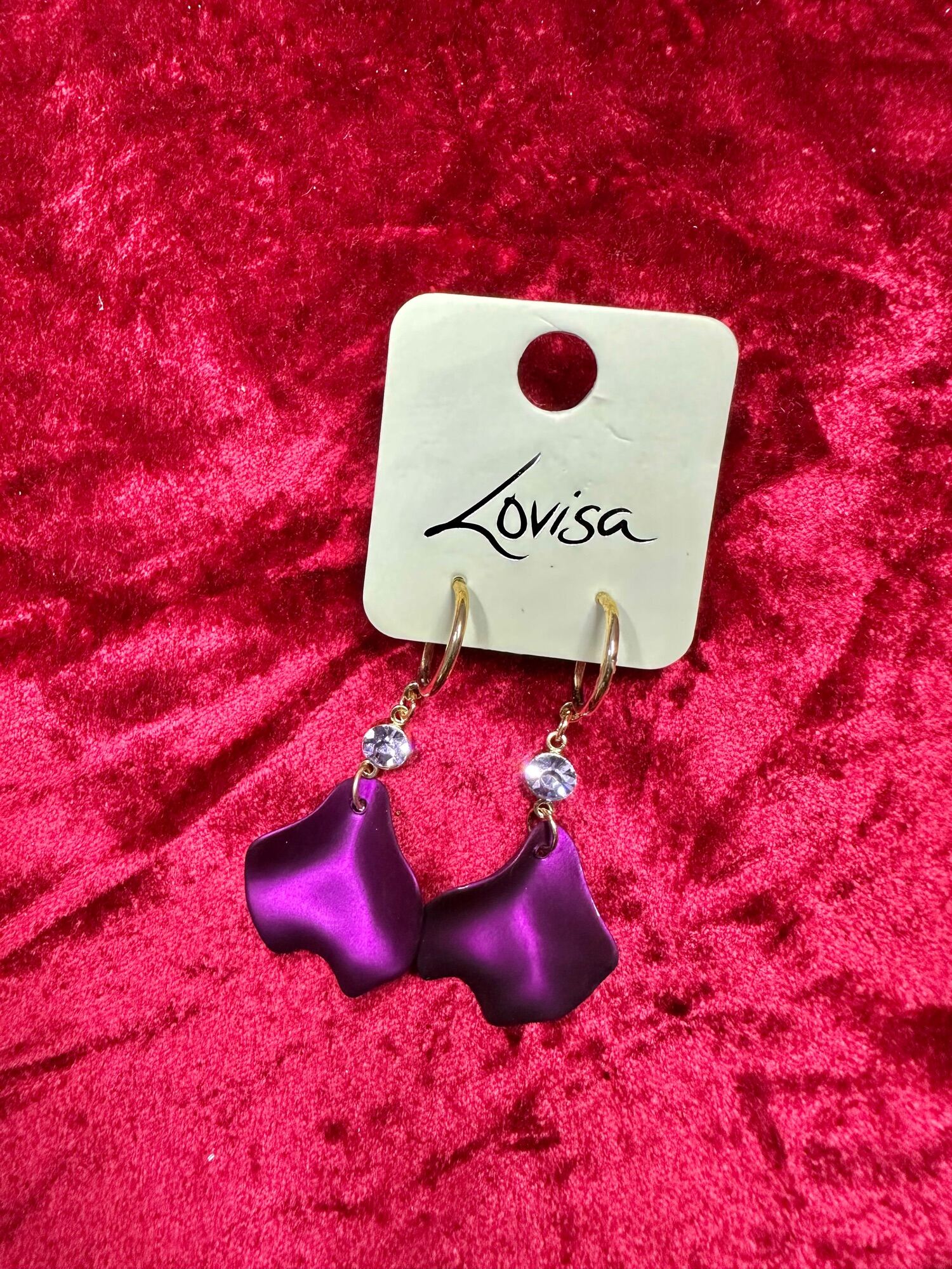 Lovisa Gold Double Row Cupchain Drop Earrings & Polishing Set in