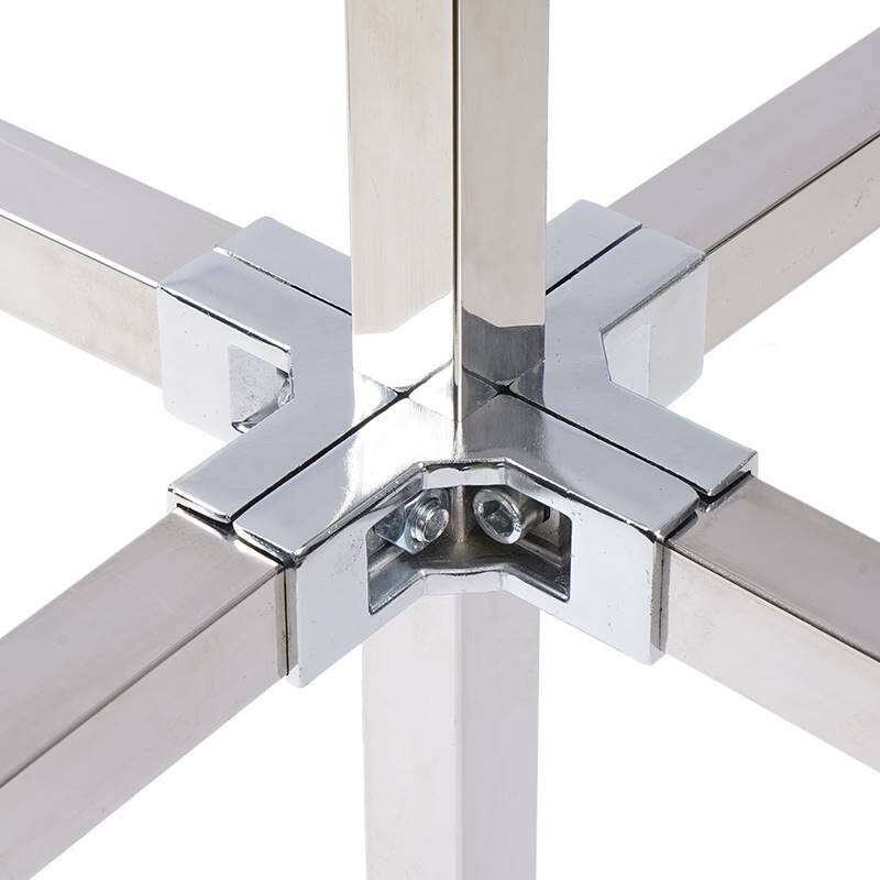 2023dh Stainless Steel Square Tube Fittings Shelf Accessories Fastener