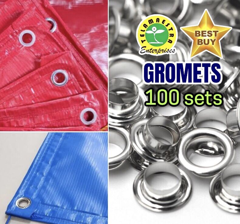 Metal Eyelet Grommets Tarpauline Tolda Hole Material DIY Craft with washer