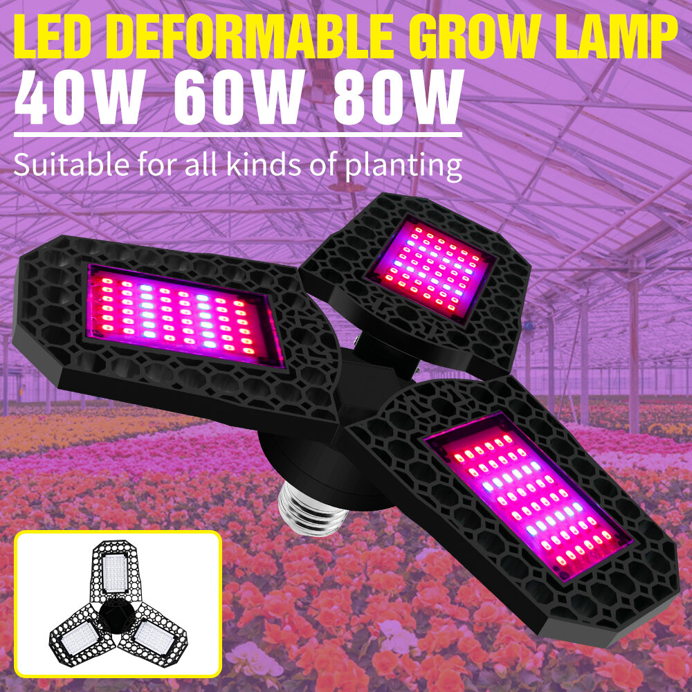 E27 LED Plant Grow Lights Full Spectrum Phytolamp Flower Seeds ...