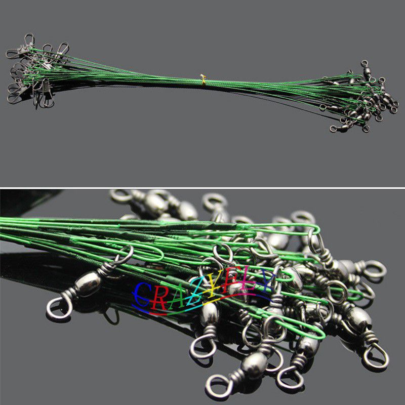 4Pcs anti-bite Fly Fishing Line Connector Leader Wire Assortments Sleeve  Stainless Steel Rolling