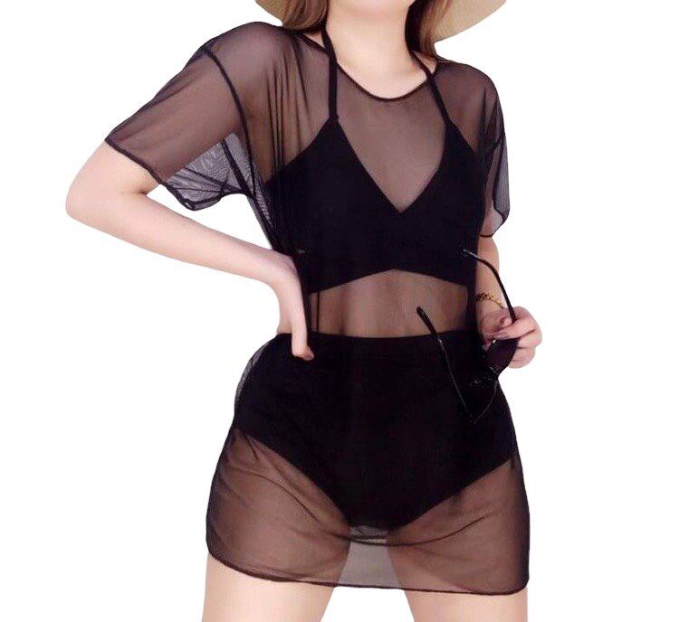 black mesh cover up top