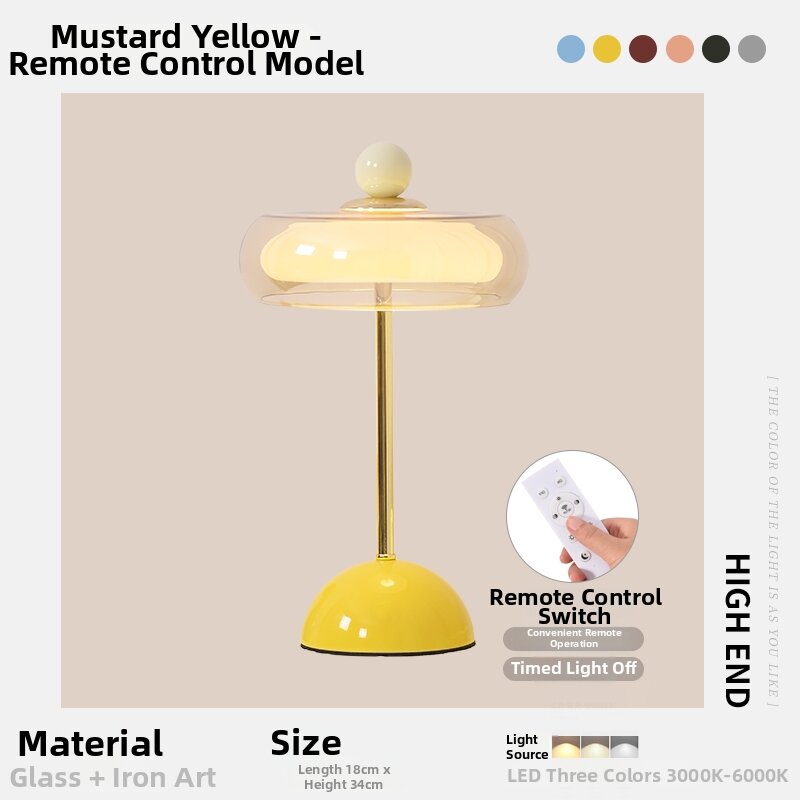 YOULIMEIJIA | Wireless Rechargeable Night Light Table Lamp