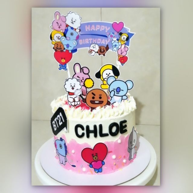 BT21 × BTS Make your special day even more special with this BT21 pinata  cake from us 💖 Cooky pinata cake 16 cm #cakebellypinata ✓ 100 %… |  Instagram