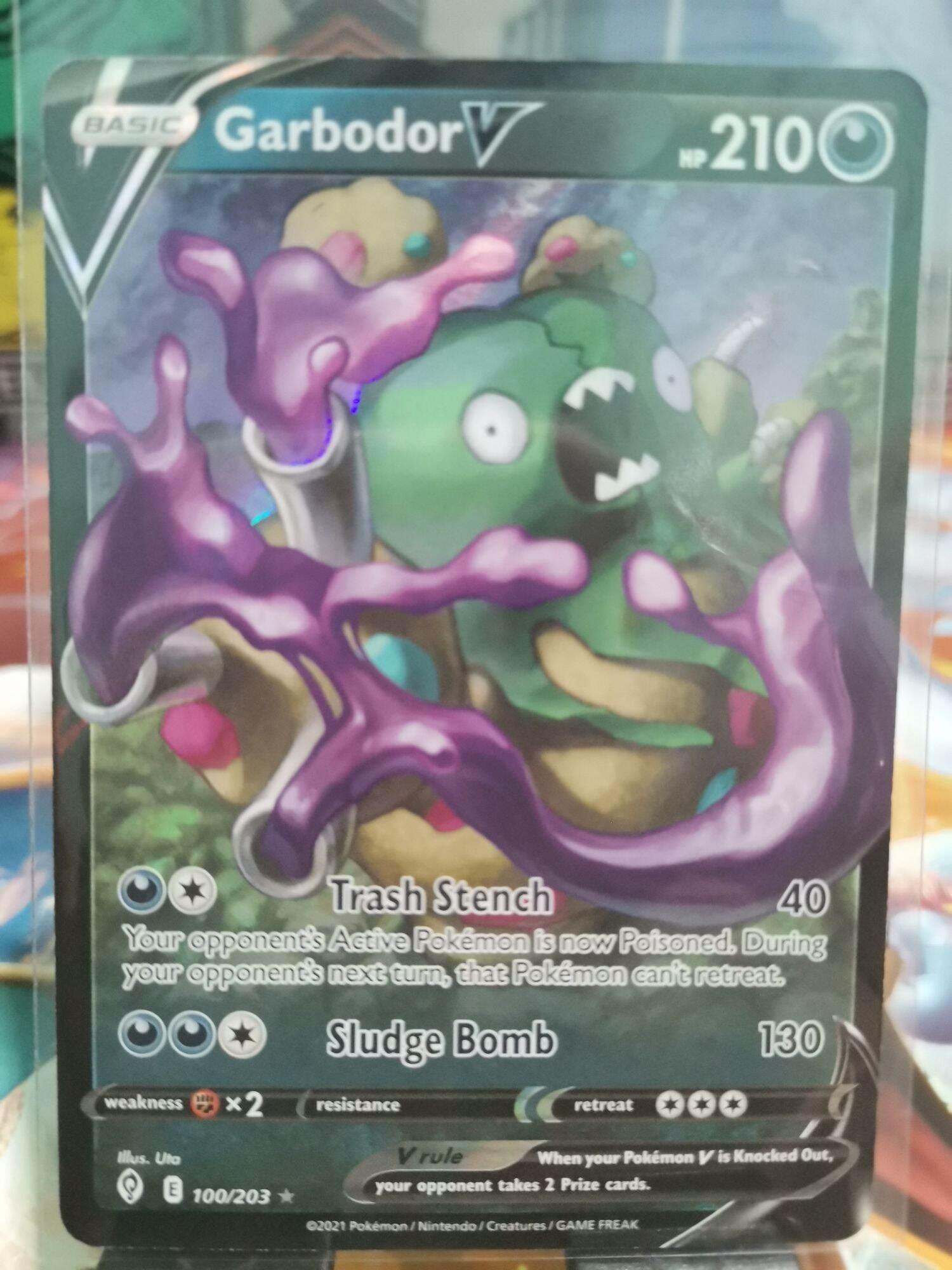 Pokemon Card Garbodor V Ultra Rare Swsh Evolving Skies Lazada Ph