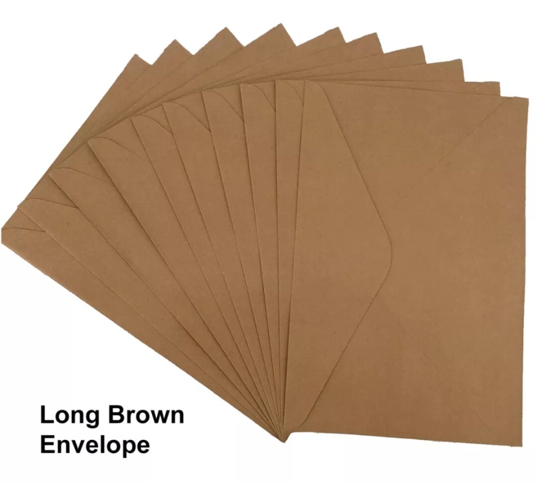 12 pcs brown envelope long and shorts envelope. 