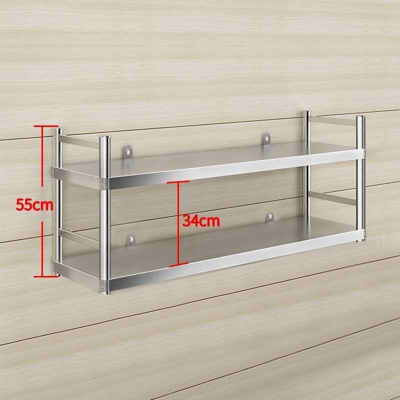 Stainless Steel Wall Shelf Kitchen Microwave Oven Shelf WallMounted