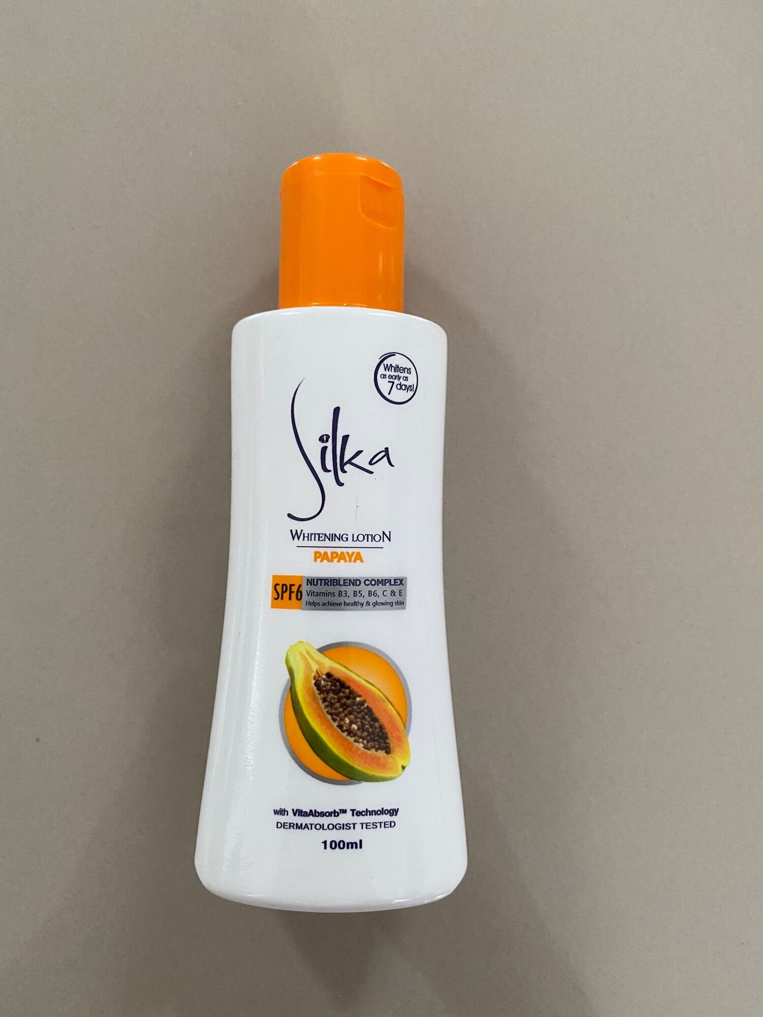 Silka Papaya Whitening Lotion SPF6 100ml Lazada PH