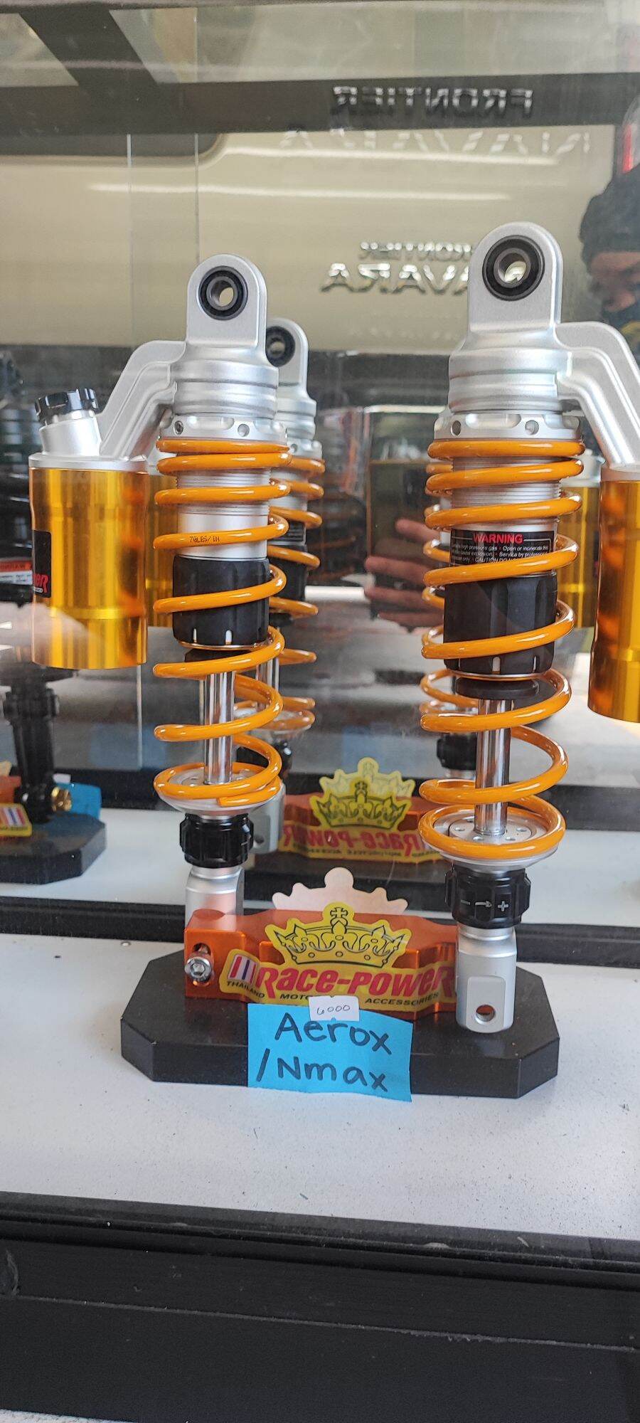 RACE POWER FULLY ADJUSTABLE DUAL SHOCK 305MM WITH EXTRA SPRING FOR