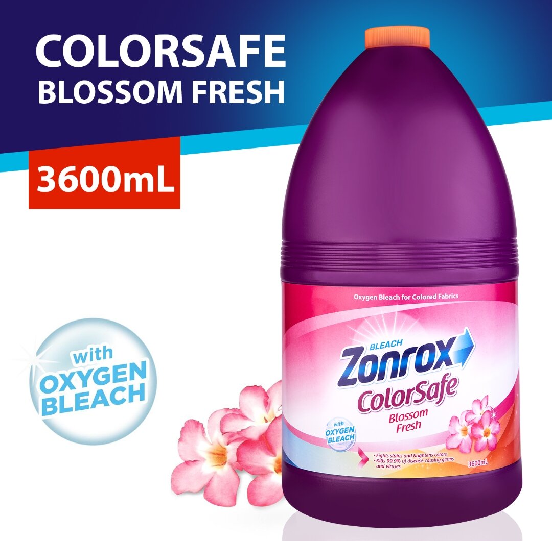 Zonrox Color Safe Bleach Blossom Fresh 3600ml Oxygen Bleach For