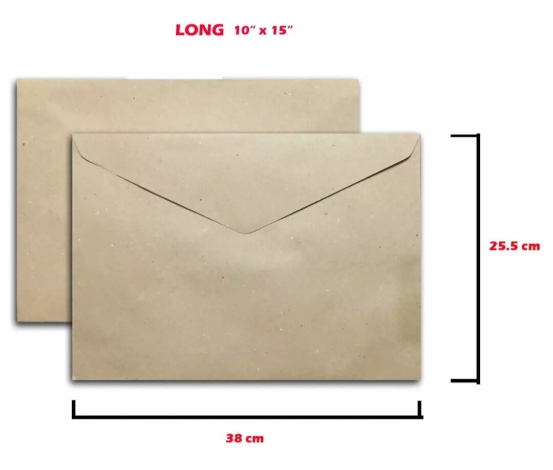 12 pcs brown envelope long and shorts envelope. 