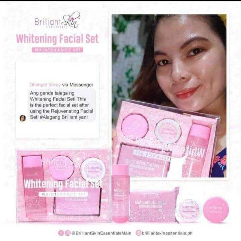 {COD} Brilliant Skin Whitening Facial Maintenance Set | Lazada PH