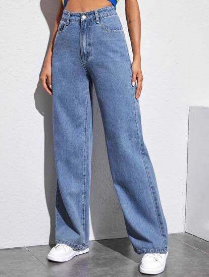 WideLeg/Baggy Jeans for Women High Waist