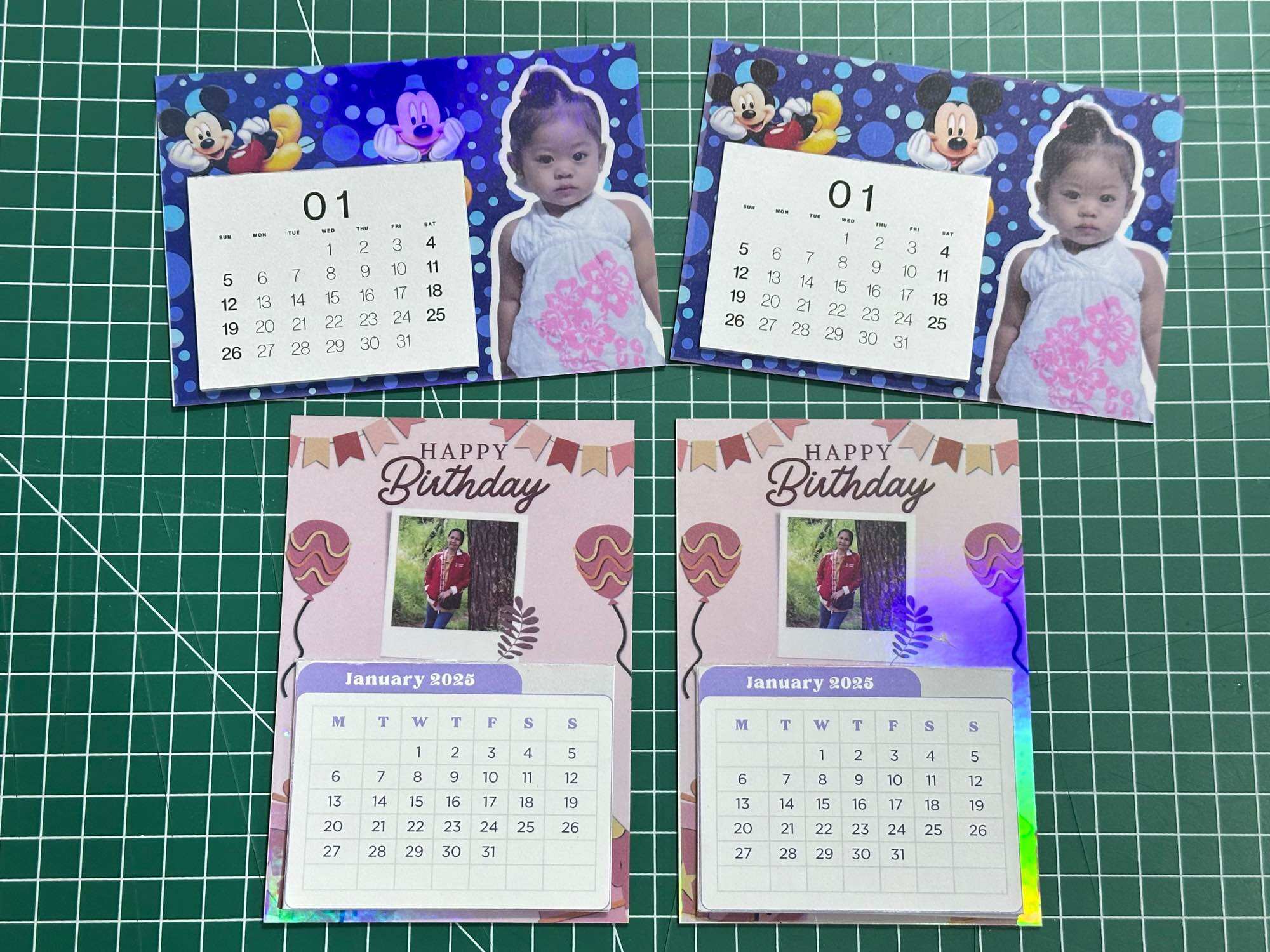 Customized Ref Magnet with calendar- souvenirs for birthdays weddings christening etc.