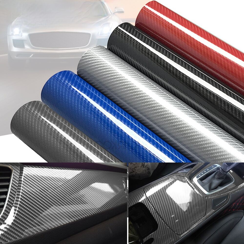 High Gloss 7D Carbon Fiber Vinyl Wrap - Bubble Free