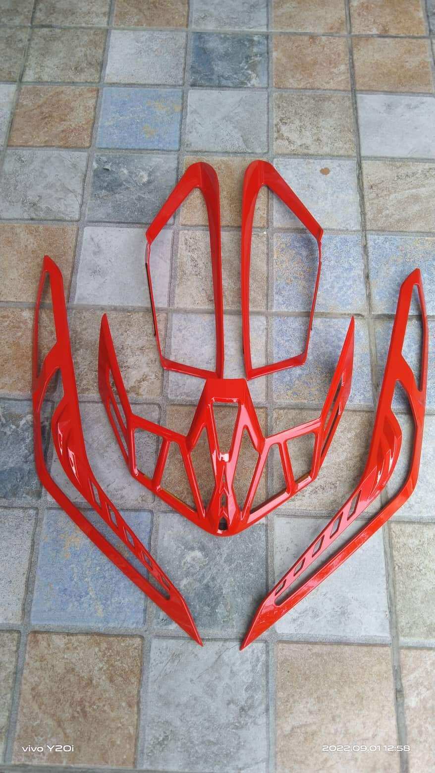 HONDA CLICK 125 / 150 3 IN 1 RED GARNISH. 
