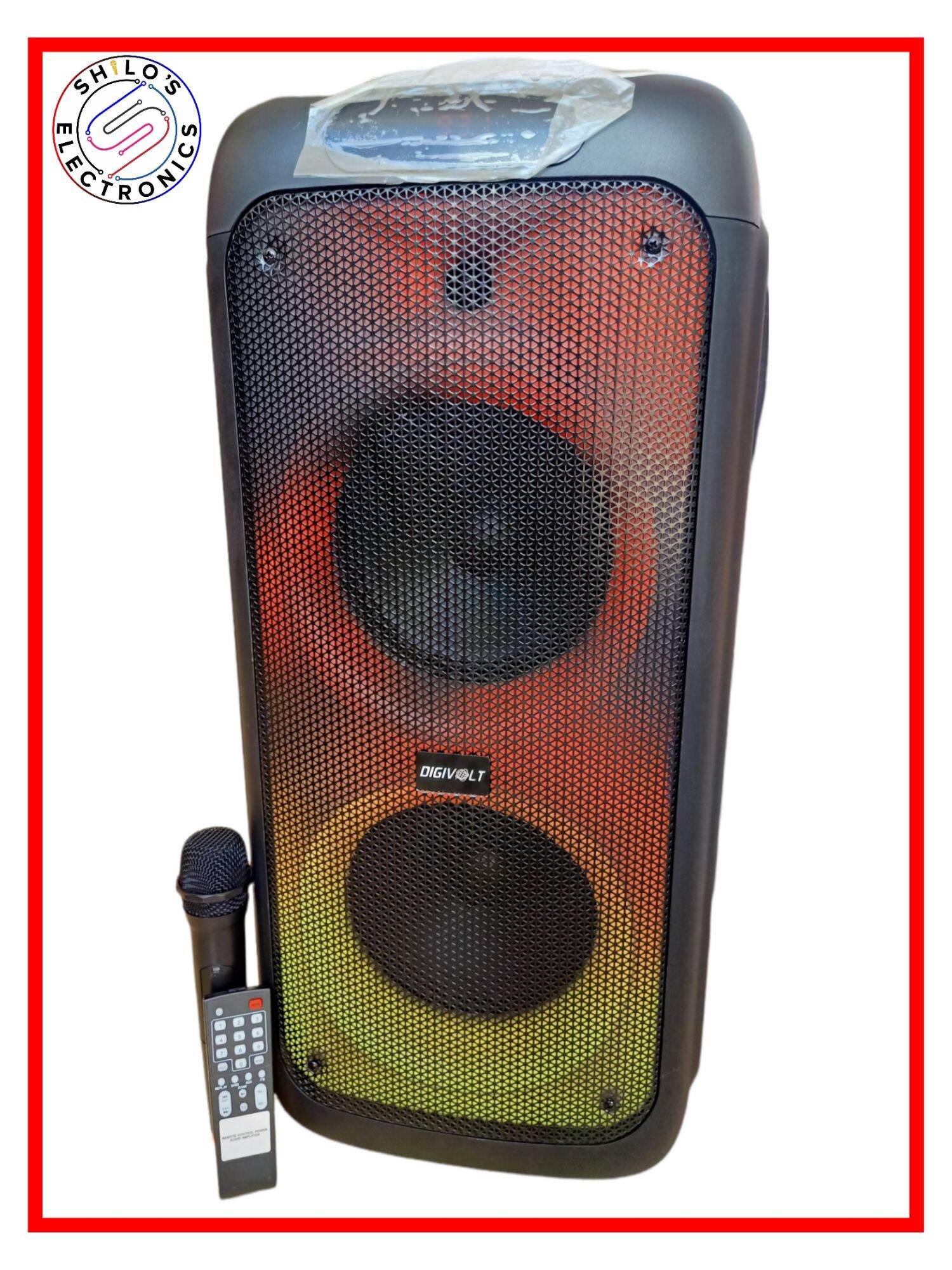 Digivolt DG1095A Dual 8" Party Box Bluetooth Portable Speaker Lazada PH