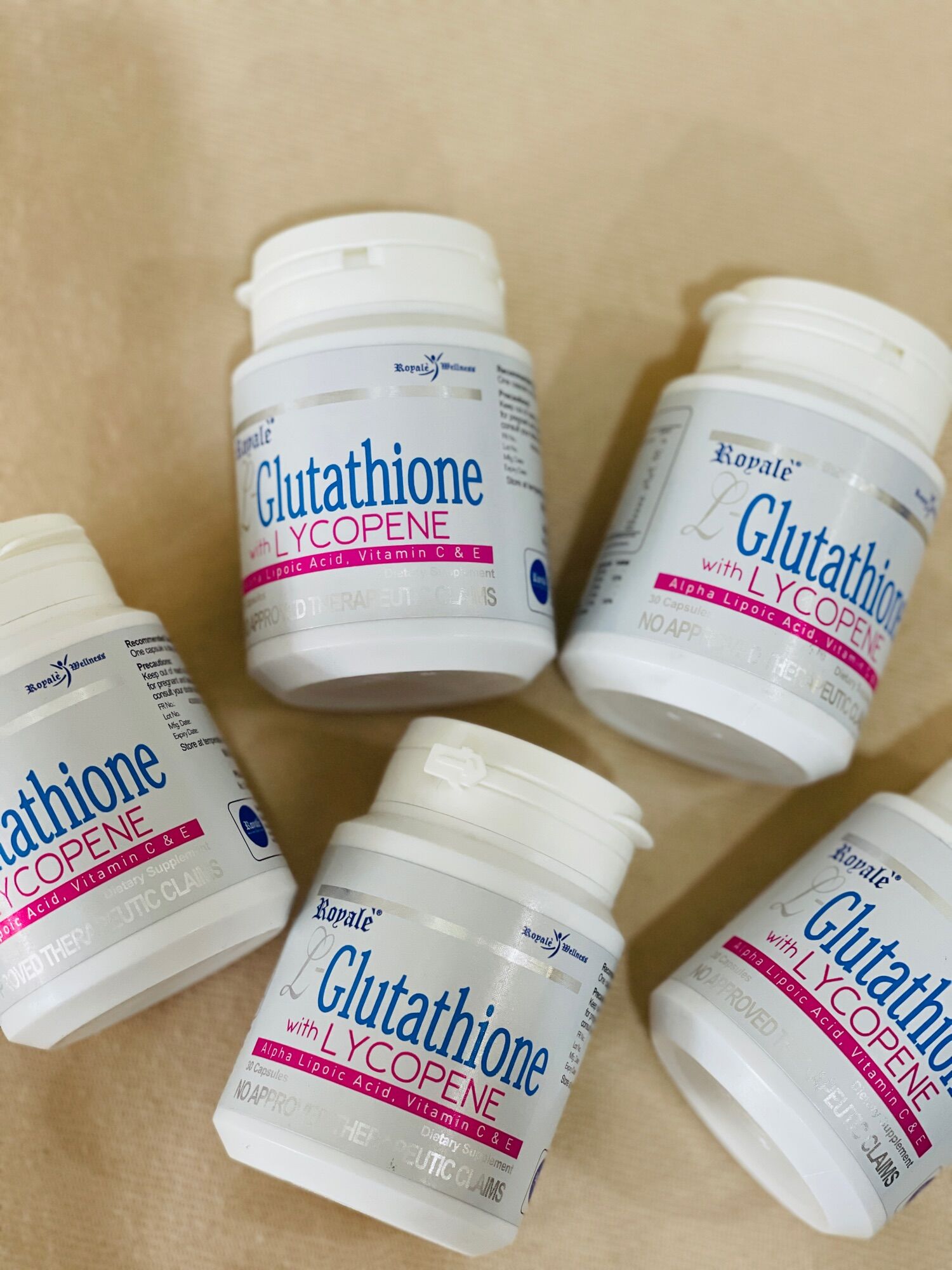 Royale L-Glutathione with Lycopene 30 Capsules Original