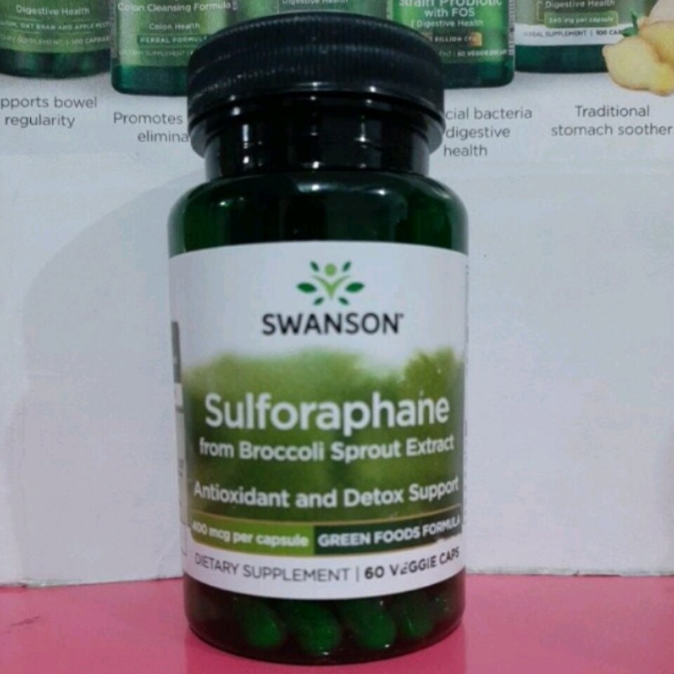 Sulforaphane from Broccoli Sprout Extract 400 mcg 60 veggie capsules