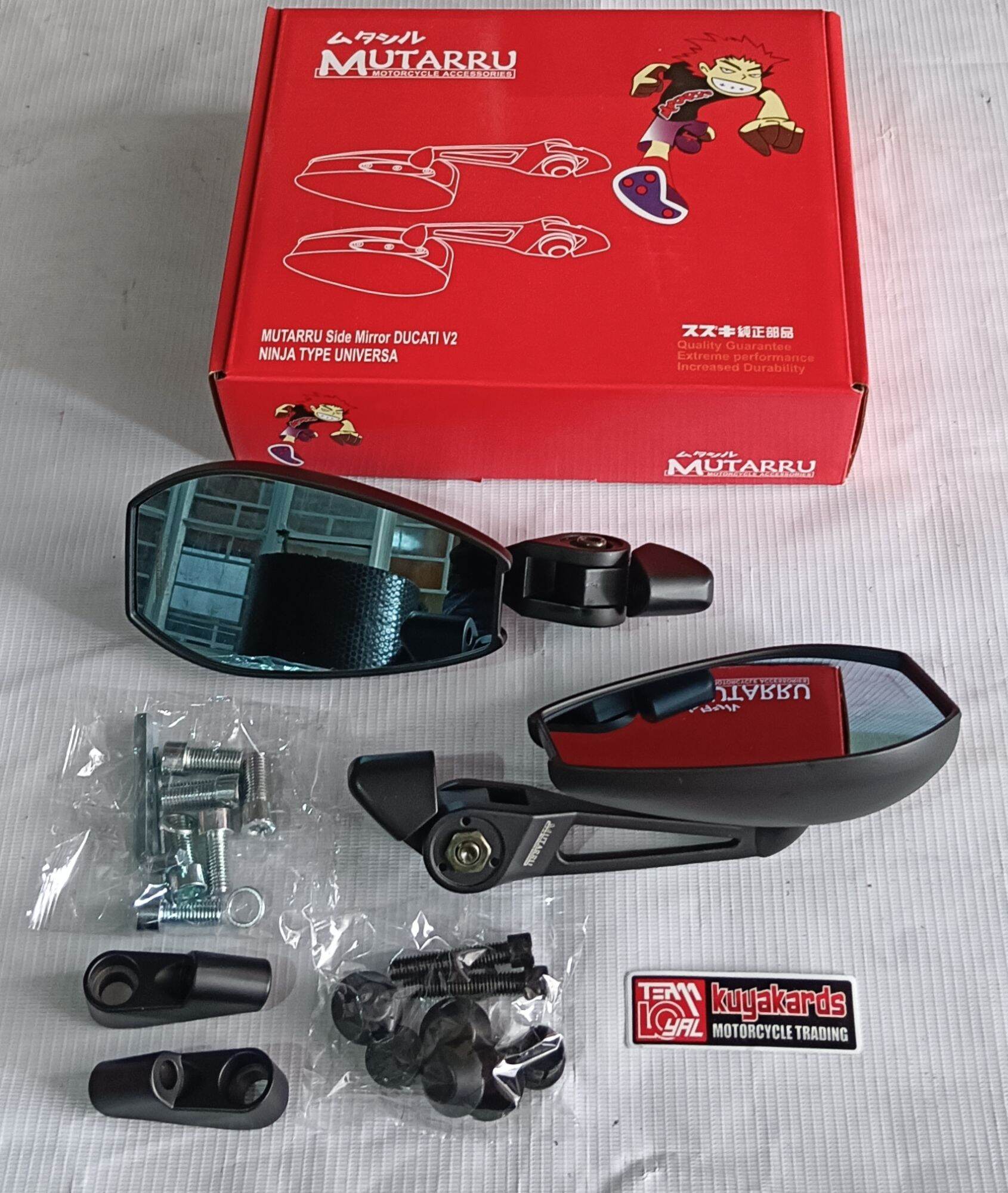 MUTARRU SIDE MIRROR DUCATI V2 NINJA TYPE UNIVERSAL Lazada