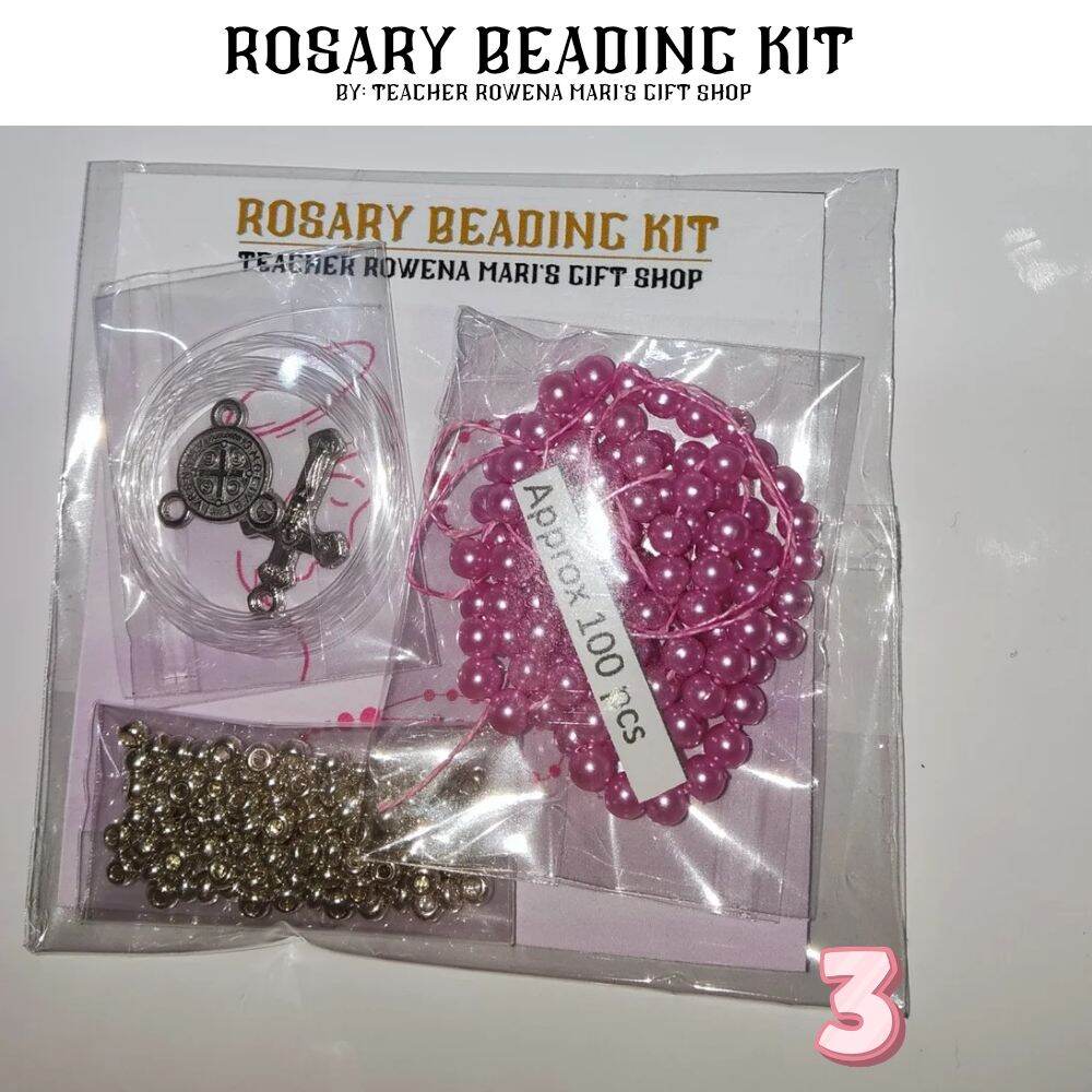 Teacher Rowena Mari | DIY ROSARY BEADING KIT #1 - #10 | Small Beads