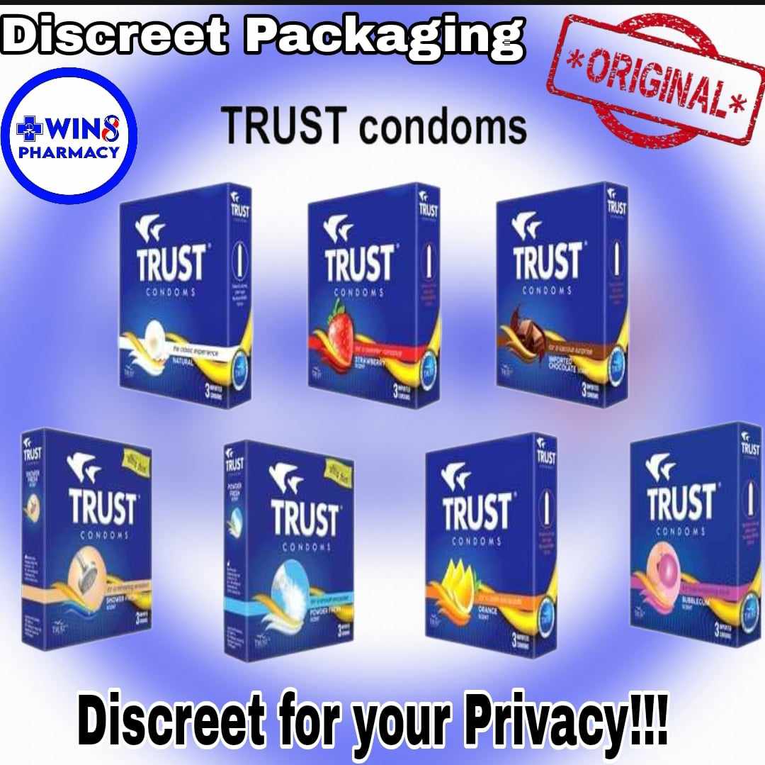 TRUST CONDOM ALL VARIANTS AND SCENTS AVAILABLE 3PCS PER PACK