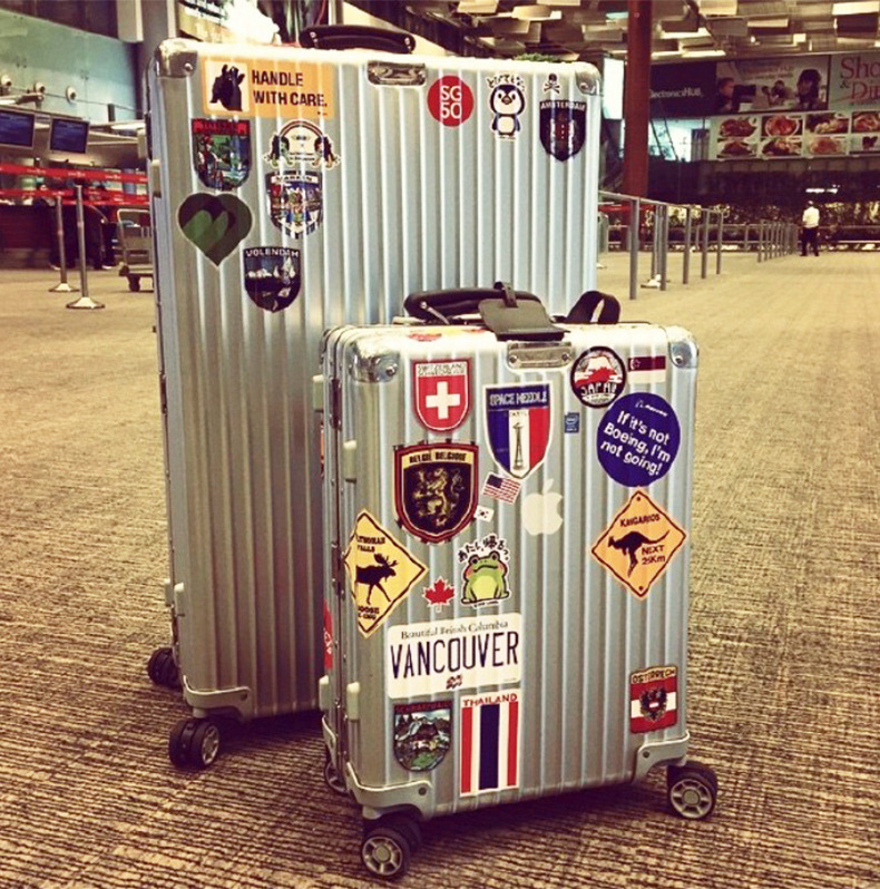 Internet Celebrity Rimowa Suitcase Stickers Trolley Case Vintage