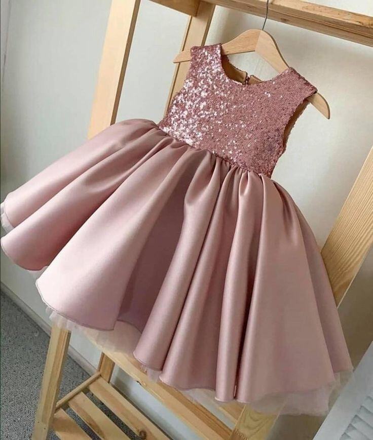 rose gold dress for baby girl